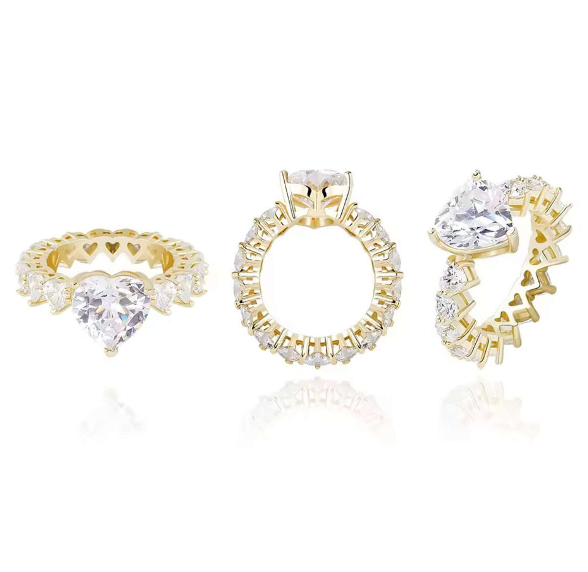 Heart-Cut Eternity Ring – Love That Shines Forever