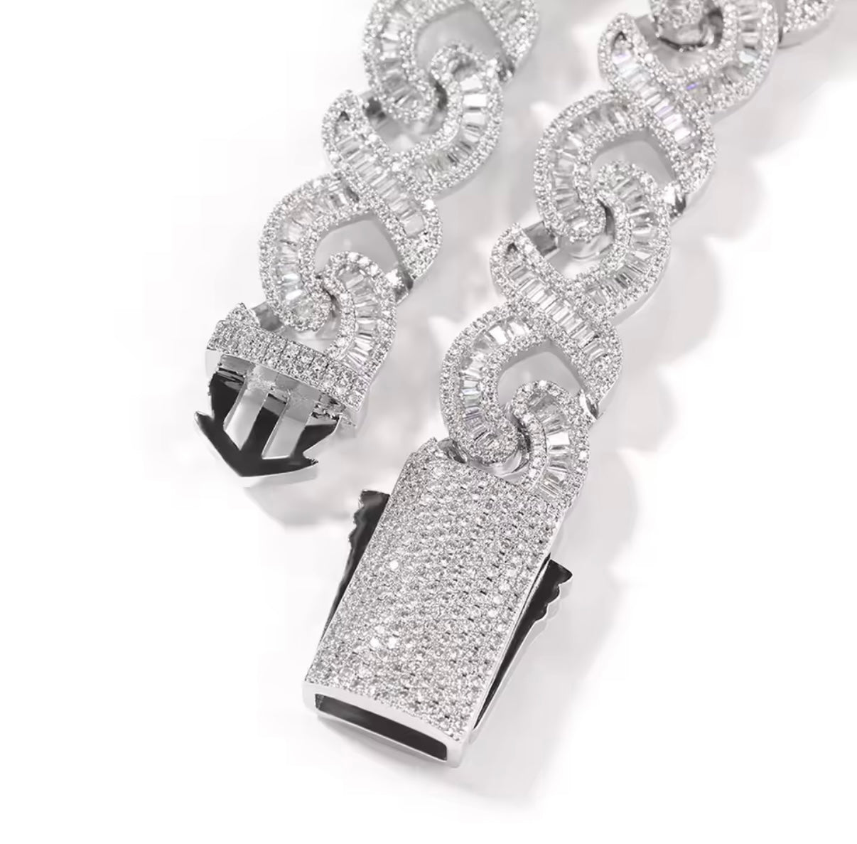 15mm Iced Cross Cuban Chain – Gold or Silver Hip Hop Necklace | NY-ICE