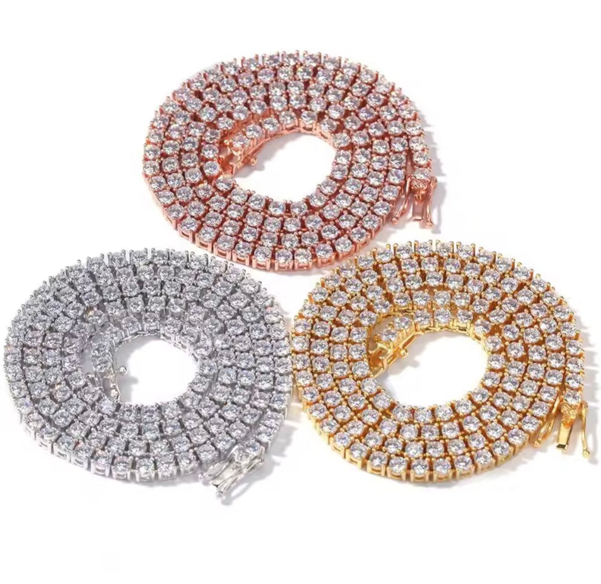 12mm Iced Cuban Link Chain – Gold or Silver Hip Hop Necklace | NY-ICE