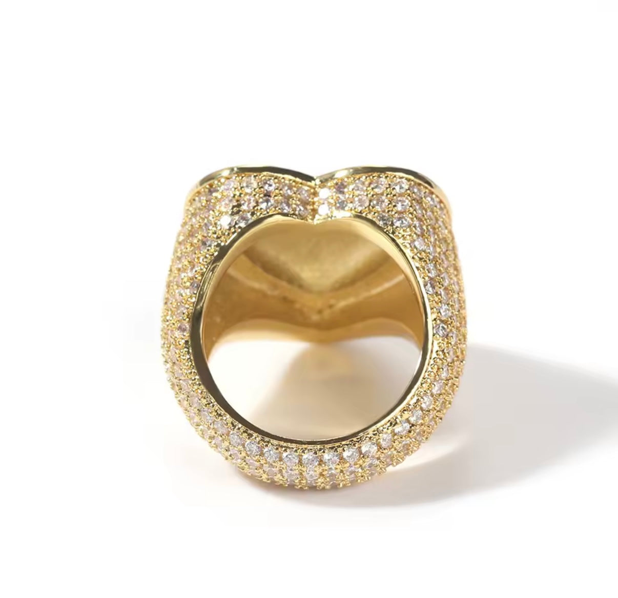 Iced Out Bling Heart Ring