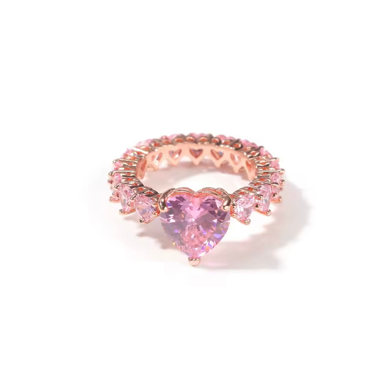 Heart-Cut Eternity Ring – Love That Shines Forever